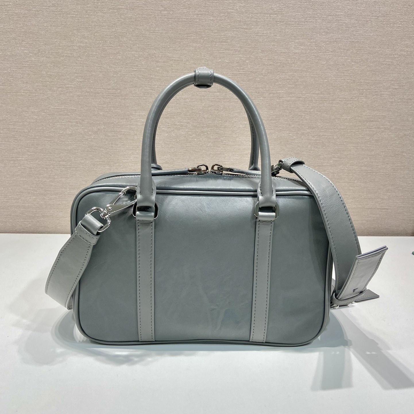 Prada Medium Antique Nappa Leather Top Handle Bag - FashionPlug