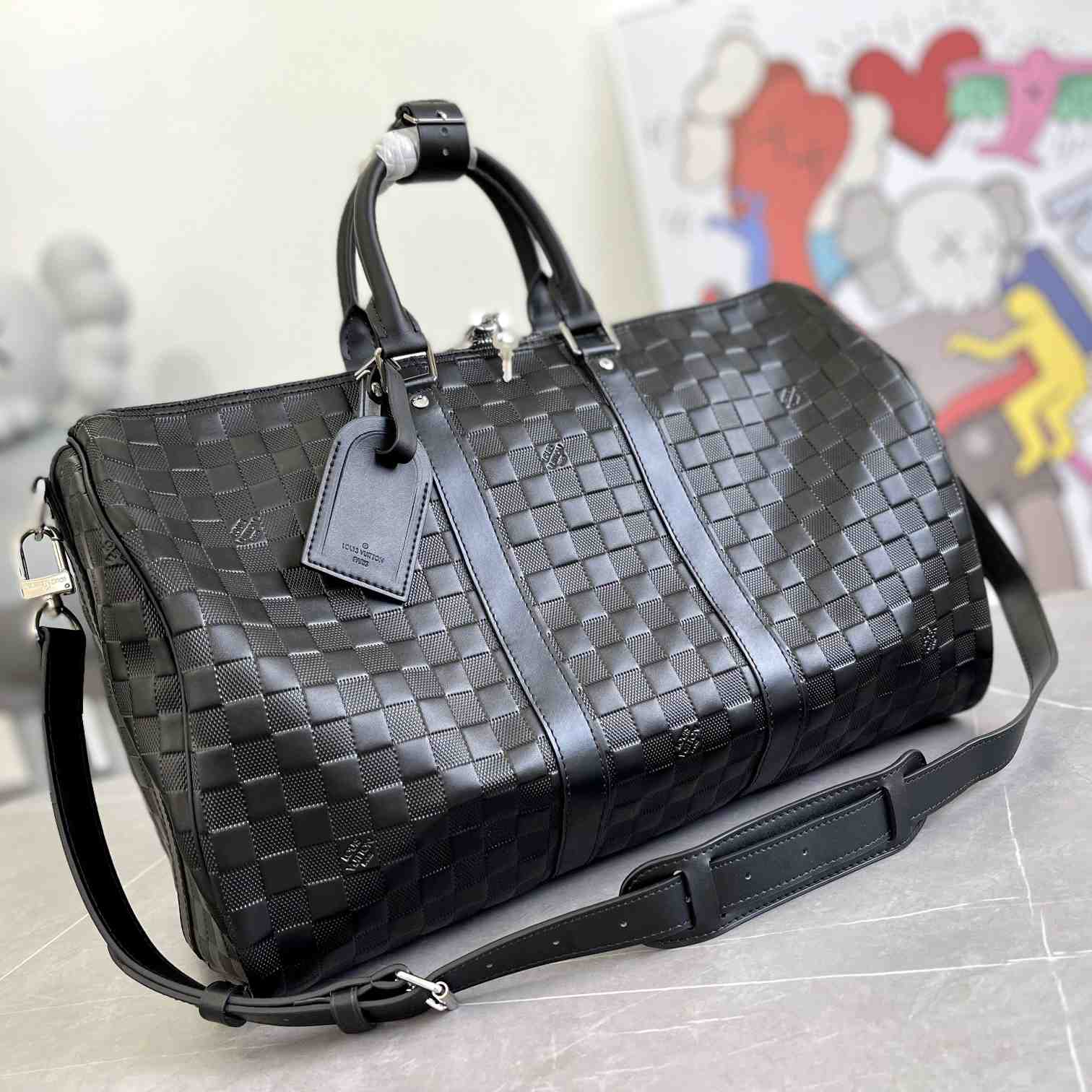 Louis Vuitton Keepall Bandoulière 50 Black    N41145 - FashionPlug