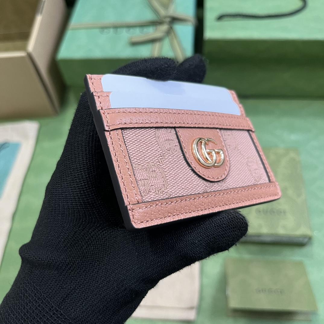 Gucci Ophidia GG Card Case(10-7.5CM) - FashionPlug