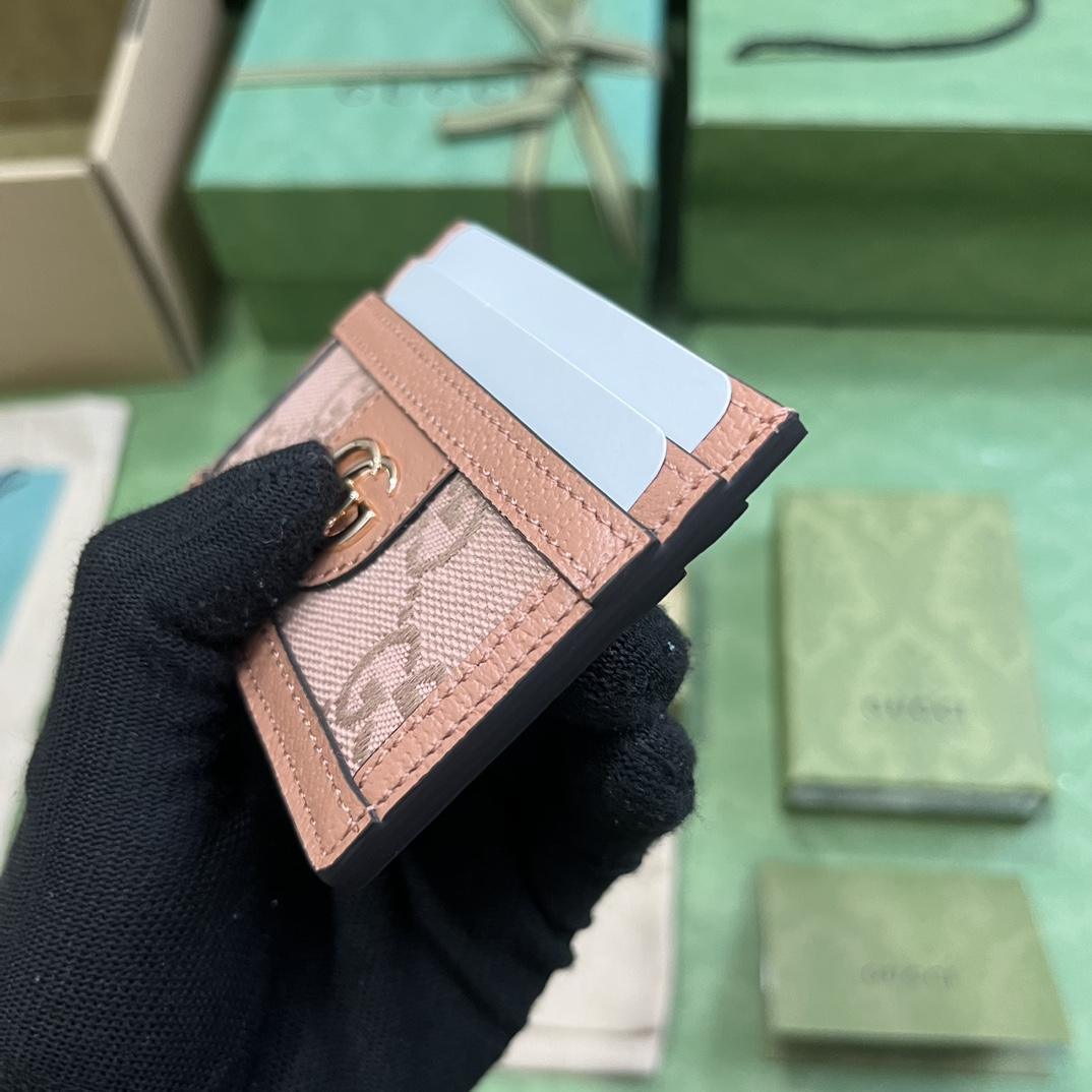 Gucci Ophidia GG Card Case(10-7.5CM) - FashionPlug