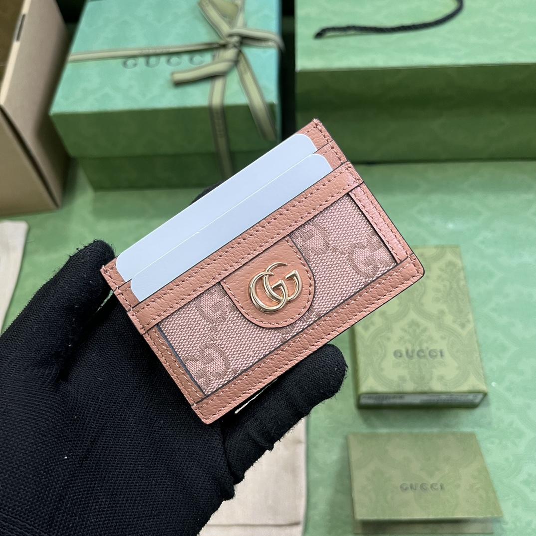 Gucci Ophidia GG Card Case(10-7.5CM) - FashionPlug