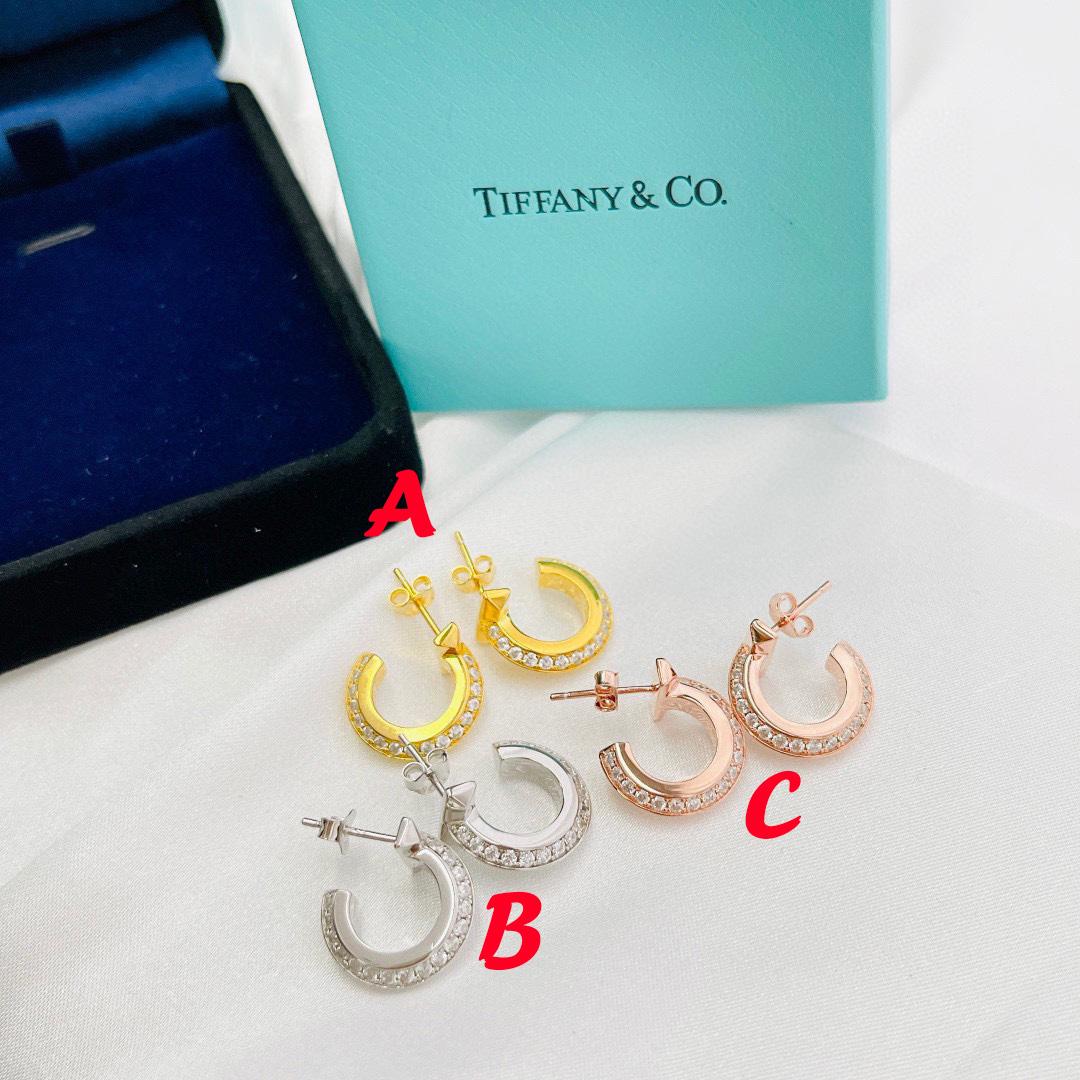 Tiffany&CO T1 Hoop Earrings - FashionPlug