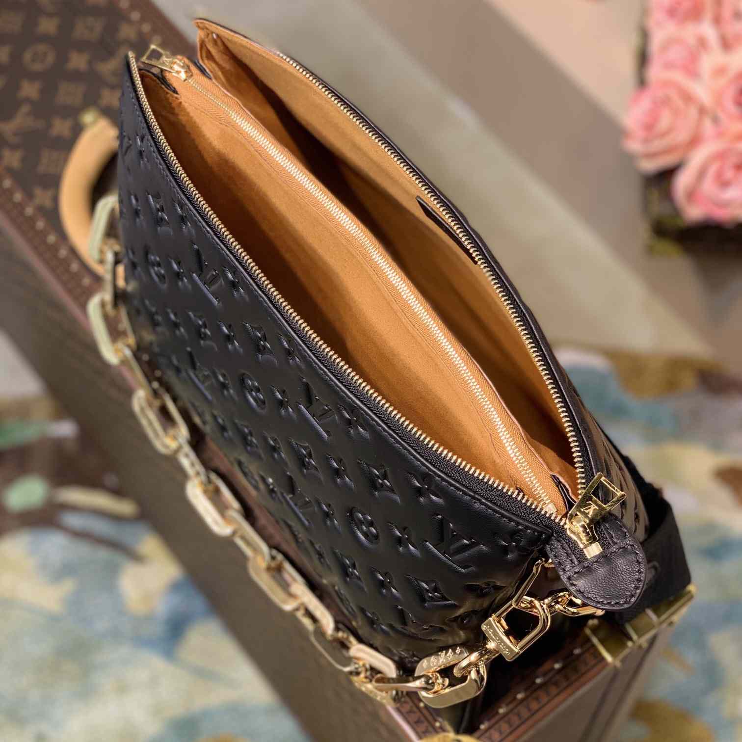 Louis Vuitton Coussin PM Black Lamb (34 x 24 x 12cm)    M57783 - FashionPlug