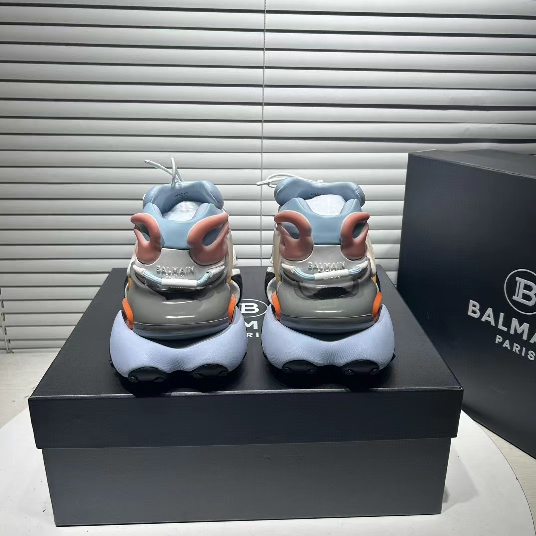 Balmain Unicorn Trainers In Two-tone Neoprene - FashionPlug
