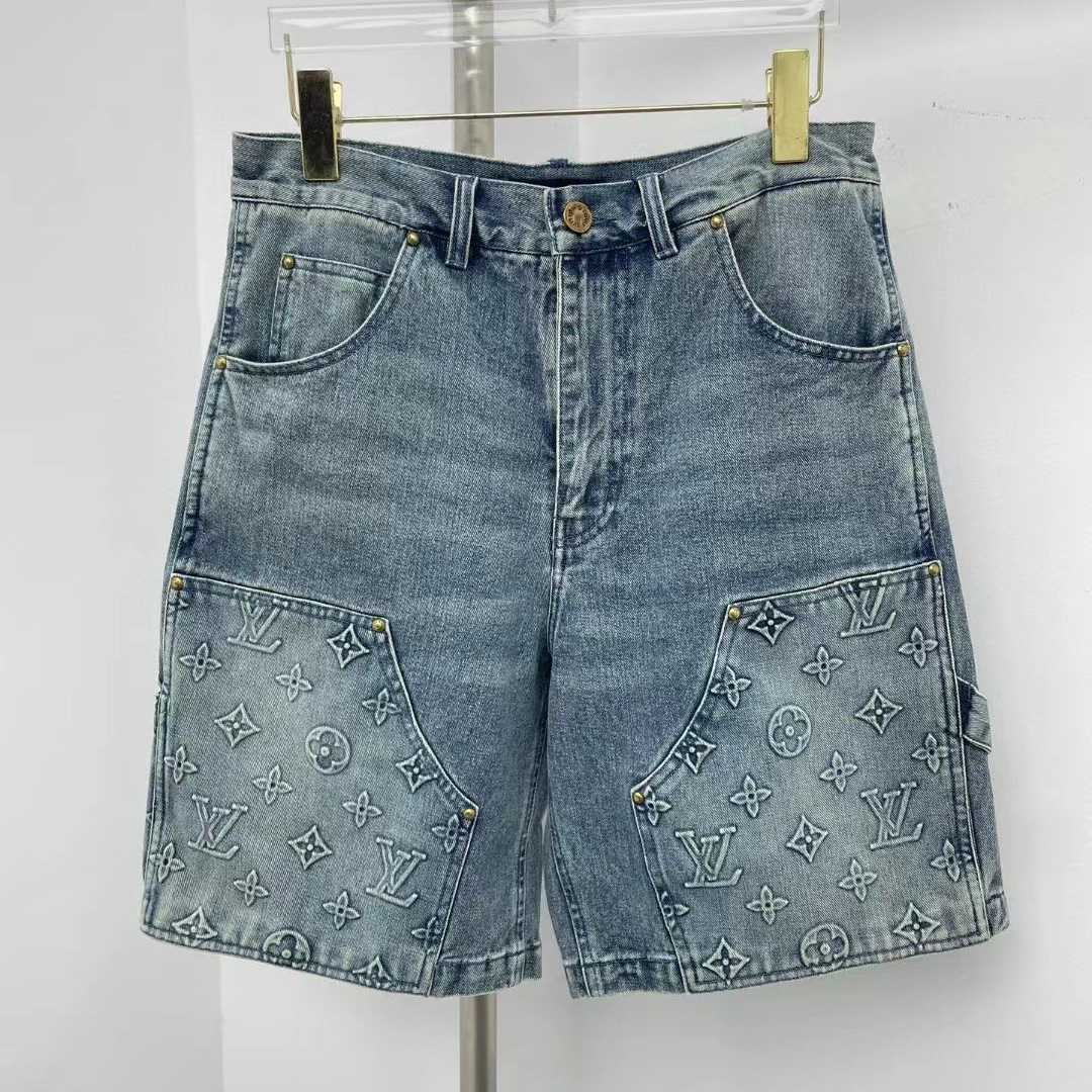 Louis Vuitton Denim Carpenter Shorts    1ABJ7D - FashionPlug