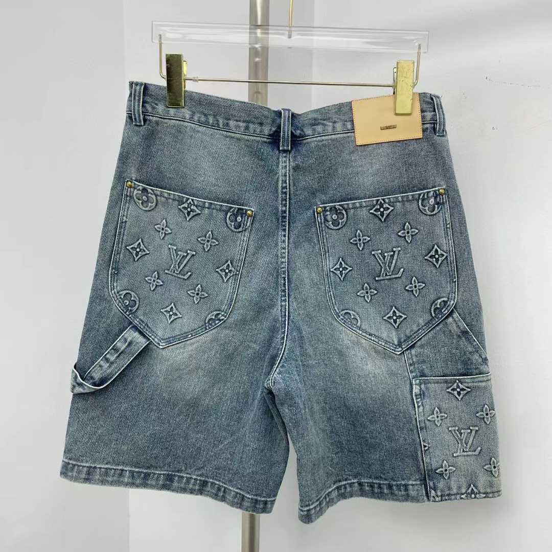 Louis Vuitton Denim Carpenter Shorts    1ABJ7D - FashionPlug
