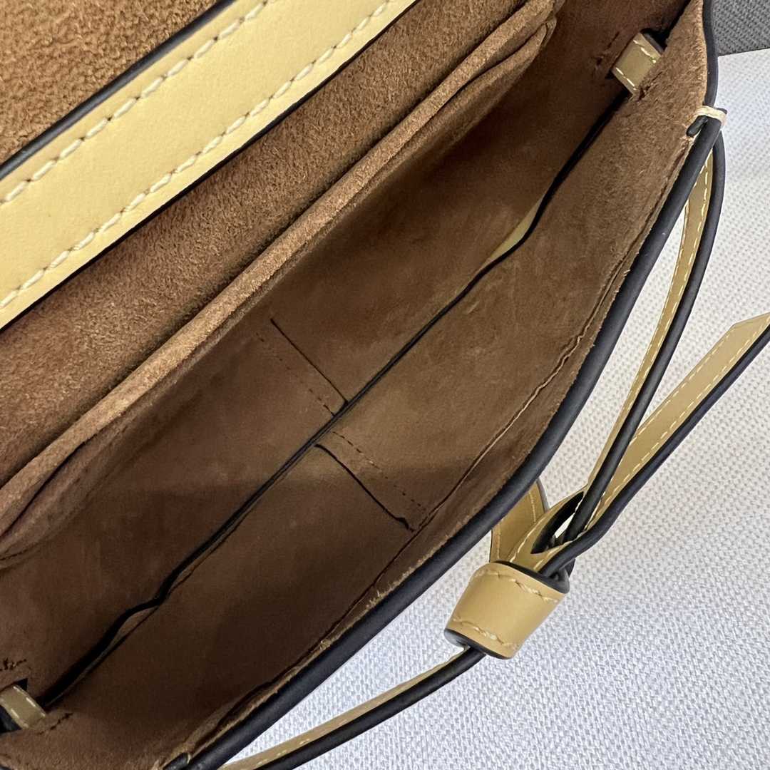 Loewe Mini Gate Dual Bag In Soft Calfskin And Jacquard - FashionPlug