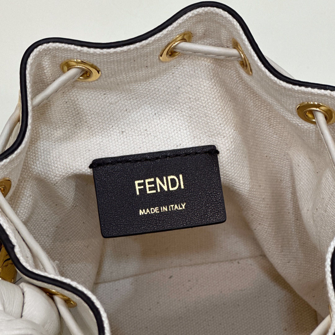 Fendi Mon Tresor Multicolour Canvas Mini-bag With FF Embroidery - FashionPlug