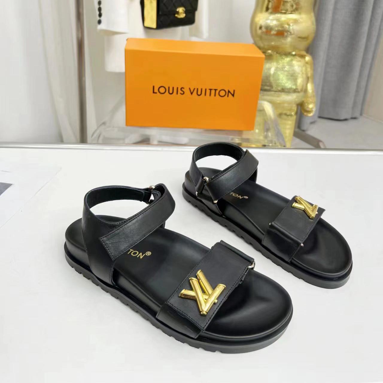 Louis Vuitton LV Sunset Comfort Flat Sandal   1ABW6W - FashionPlug