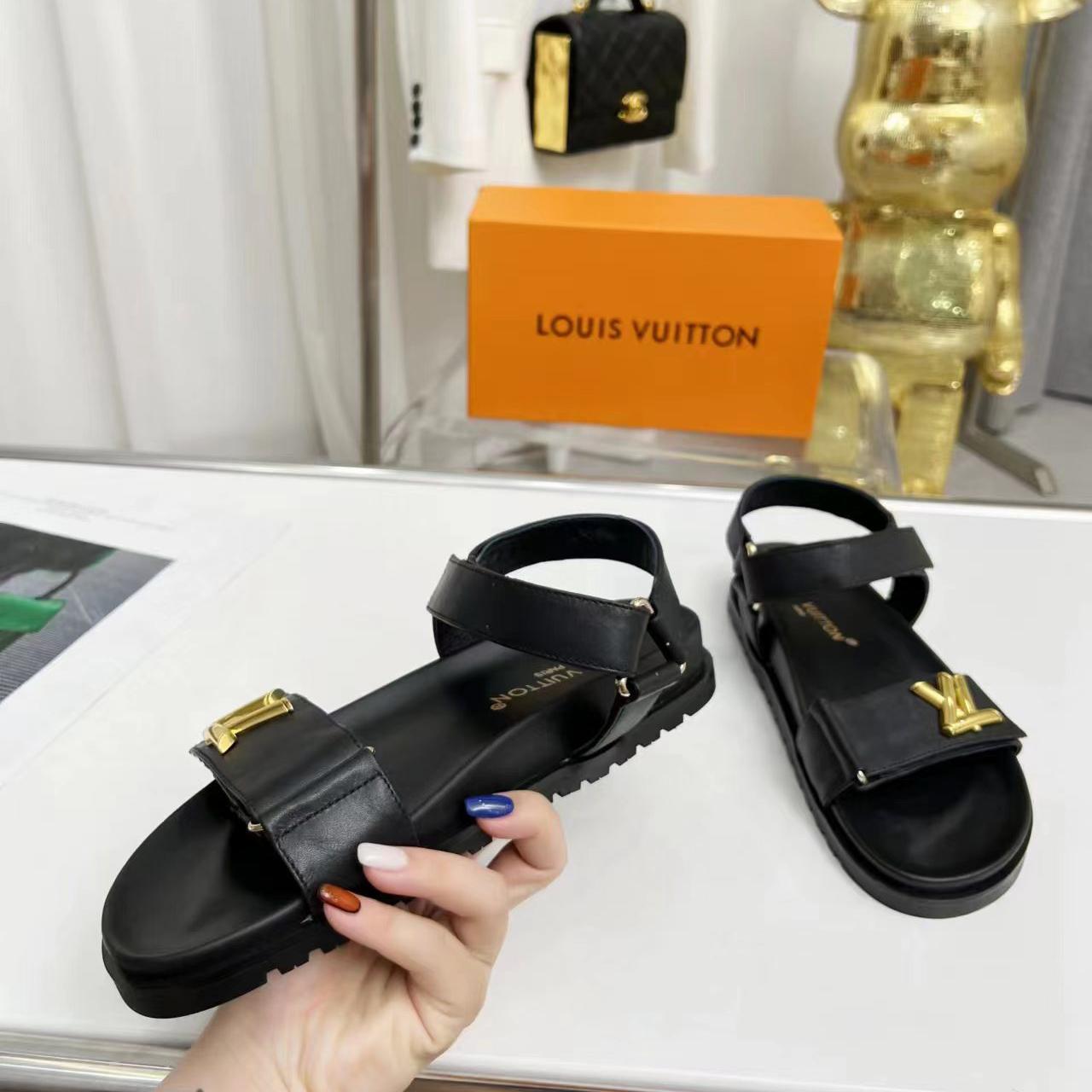 Louis Vuitton LV Sunset Comfort Flat Sandal   1ABW6W - FashionPlug