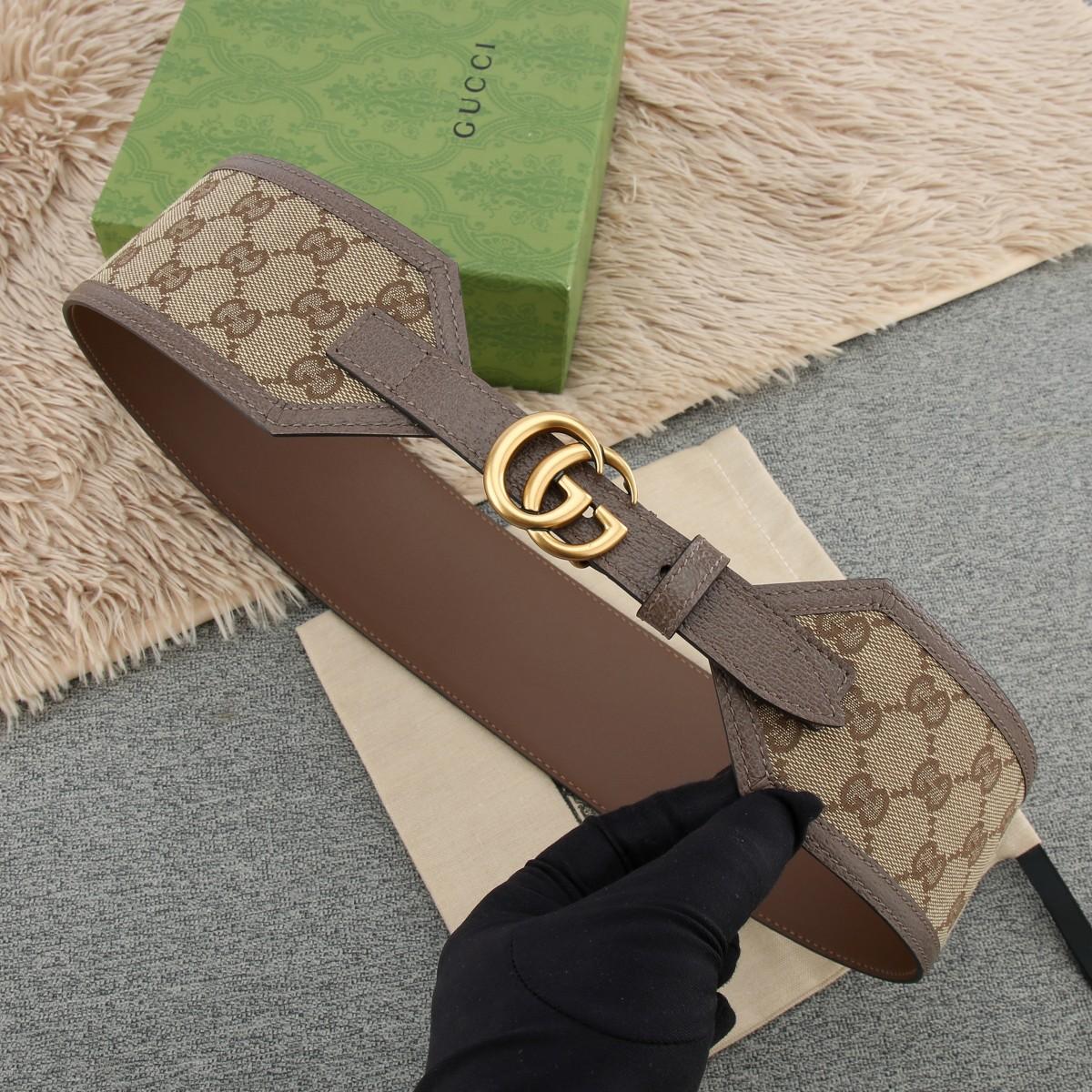Gucci GG Marmont Wide Belt - FashionPlug