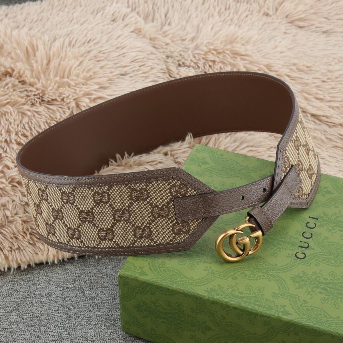 Gucci GG Marmont Wide Belt - FashionPlug