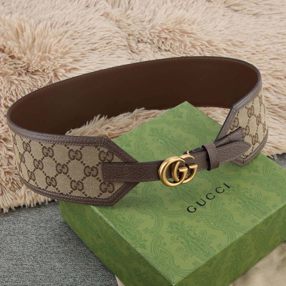Gucci GG Marmont Wide Belt - FashionPlug