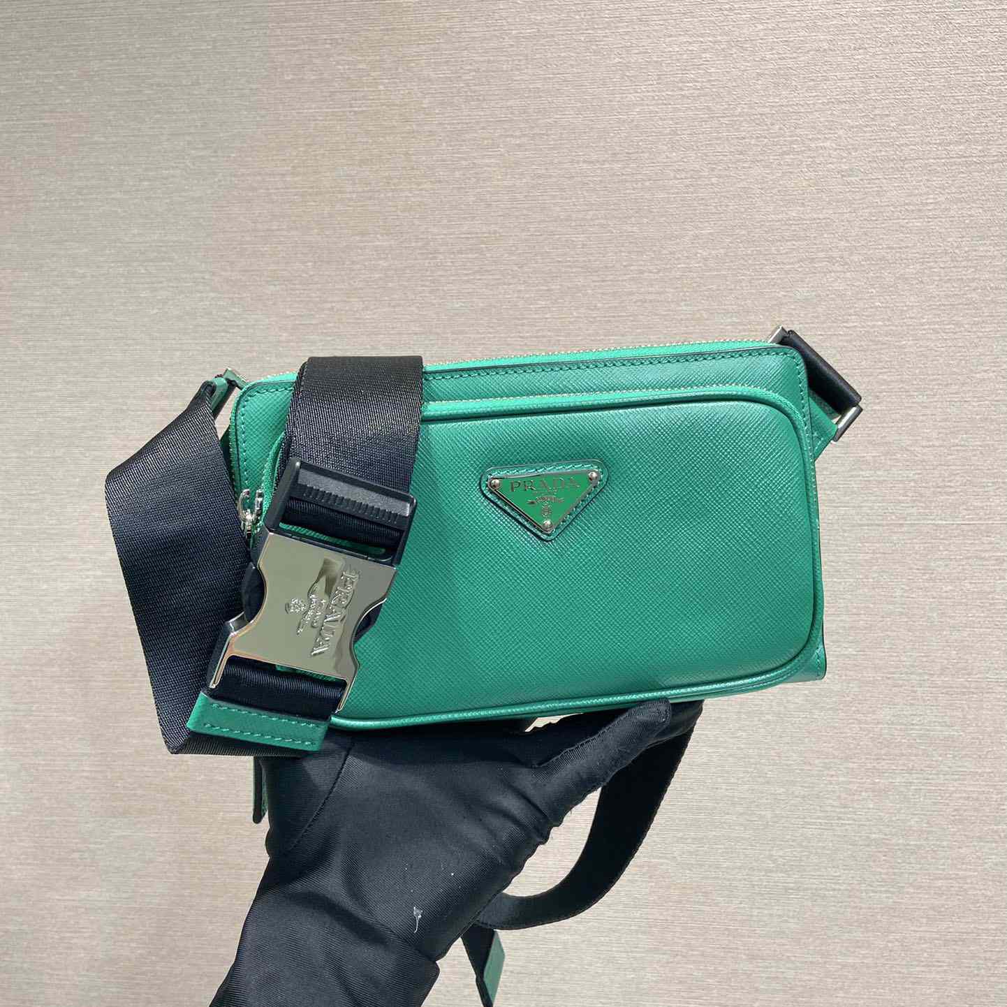 Prada Saffiano Leather Belt Bag - FashionPlug