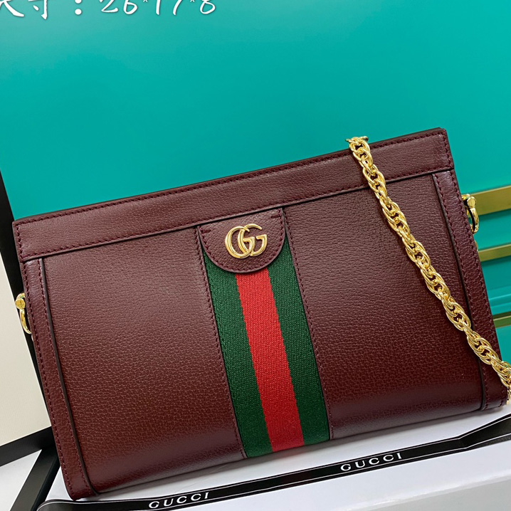 Gucci Ophidia GG Small Shoulder Bag  (26-17-8cm) - FashionPlug