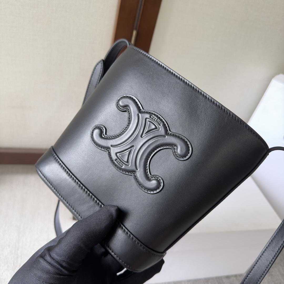 Celine Mini Bucket Cuir Triomphe In Smooth Calfskin  - FashionPlug