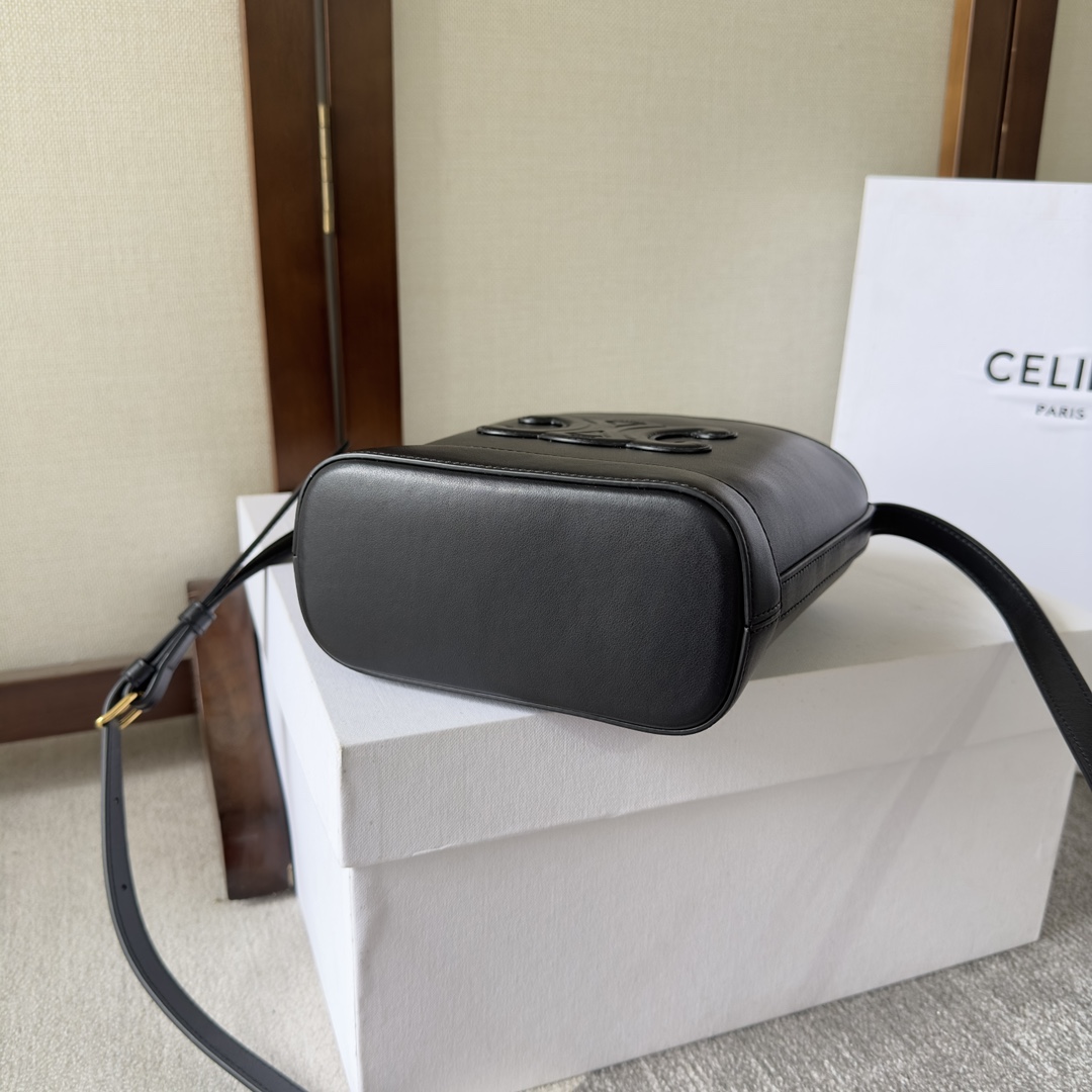 Celine Mini Bucket Cuir Triomphe In Smooth Calfskin  - FashionPlug