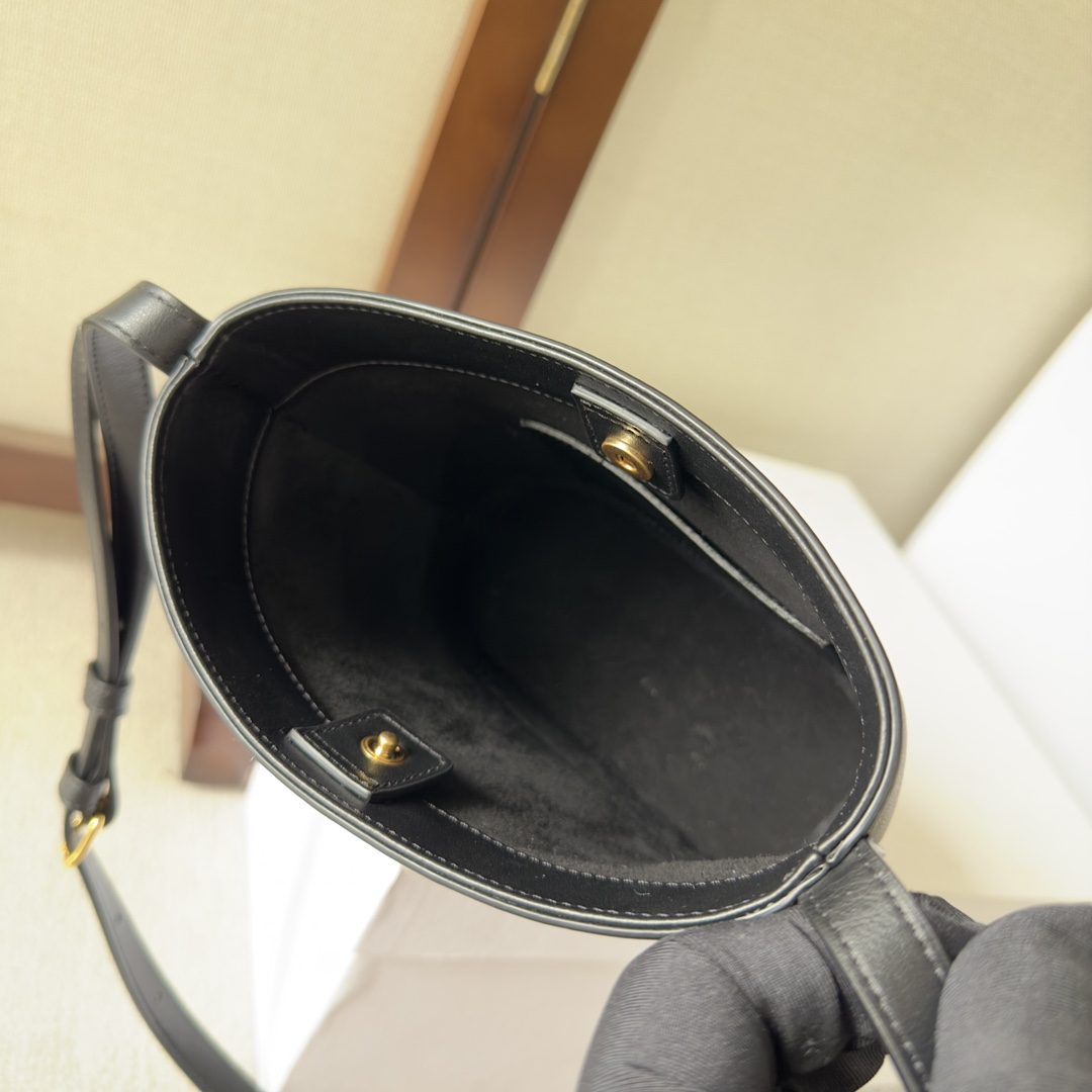 Celine Mini Bucket Cuir Triomphe In Smooth Calfskin  - FashionPlug