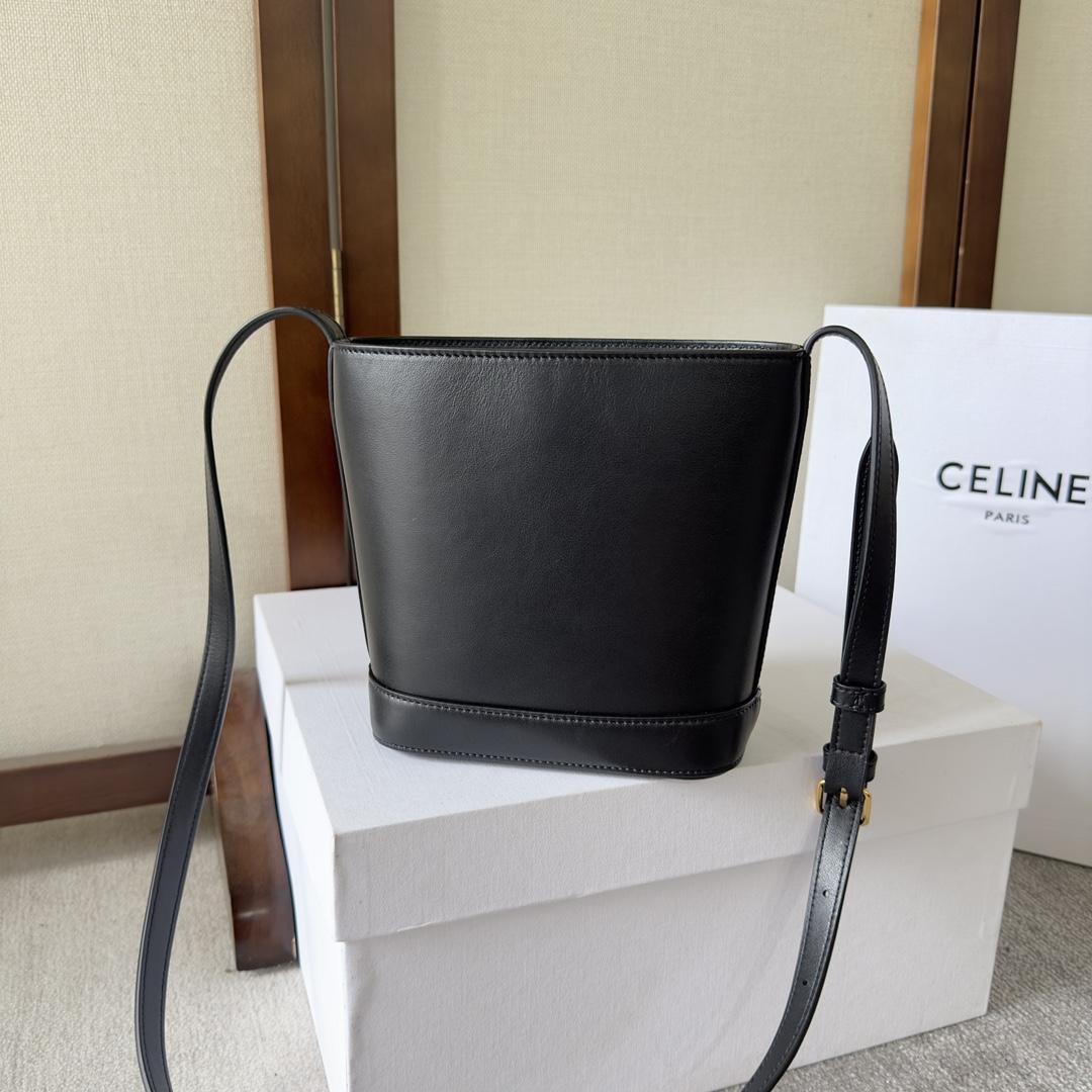 Celine Mini Bucket Cuir Triomphe In Smooth Calfskin  - FashionPlug