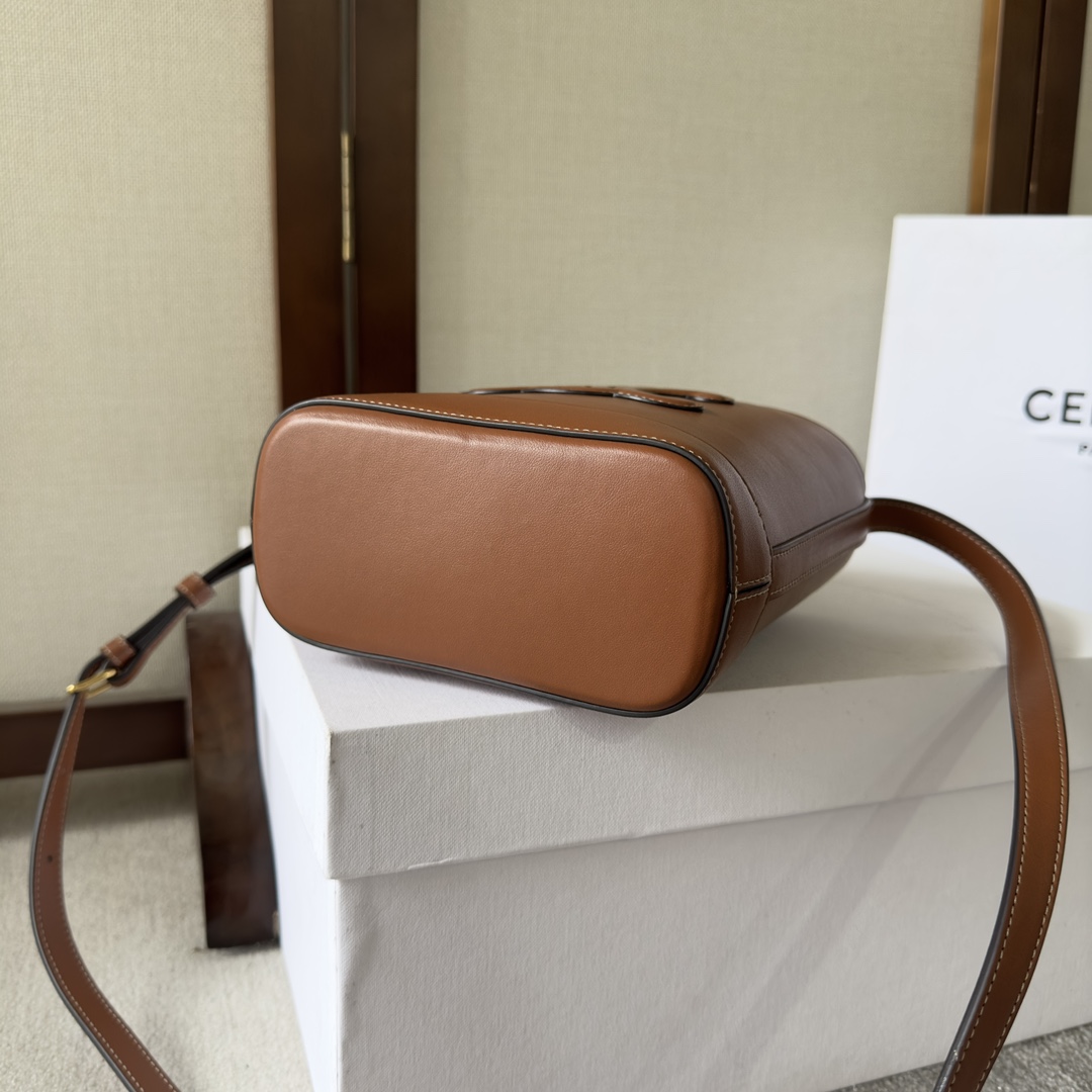 Celine Mini Bucket Cuir Triomphe In Smooth Calfskin  - FashionPlug