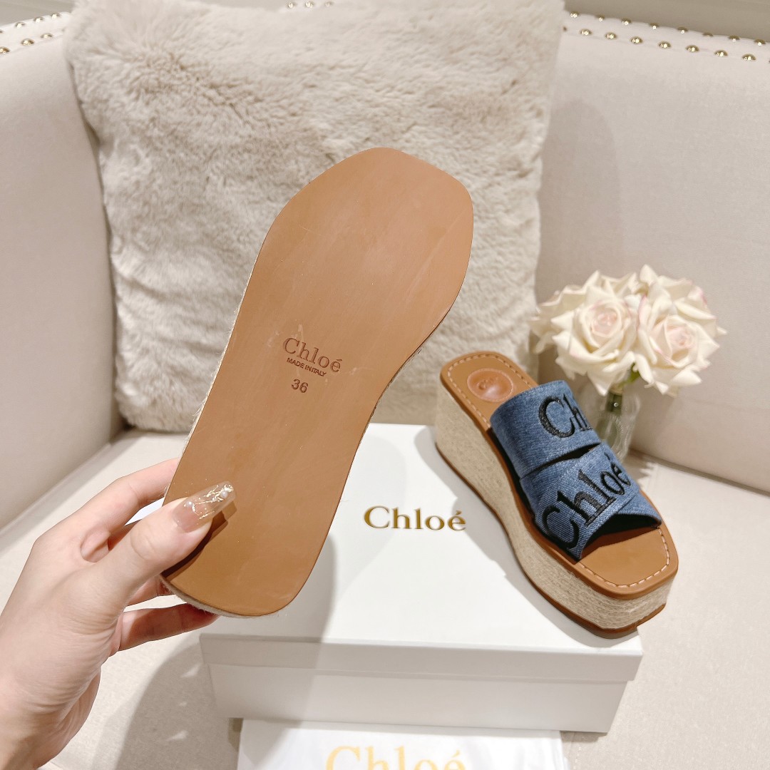 Chloe Woody Wedge Espadrille - FashionPlug