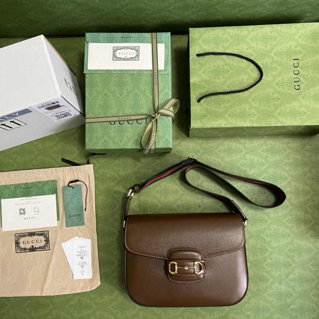 Gucci Horsebit 1955 Mini Bag(30*21*7.5cm)   - FashionPlug