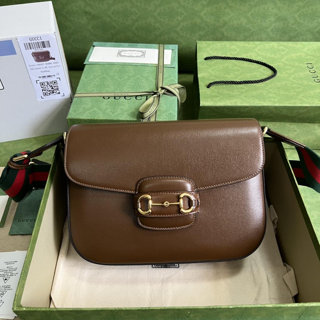 Gucci Horsebit 1955 Mini Bag(30*21*7.5cm)   - FashionPlug