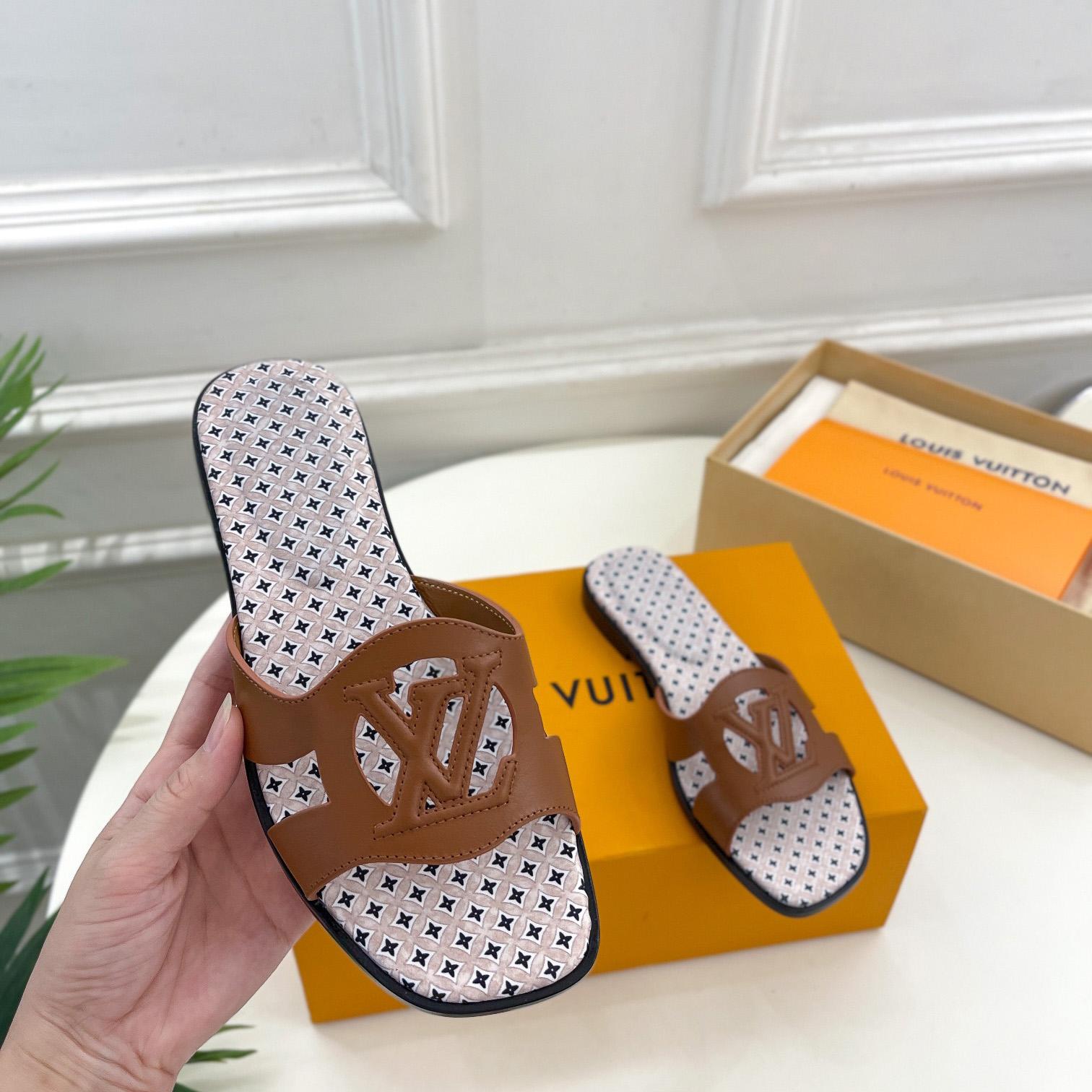 Louis Vuitton LV Isola Flat Mule - FashionPlug