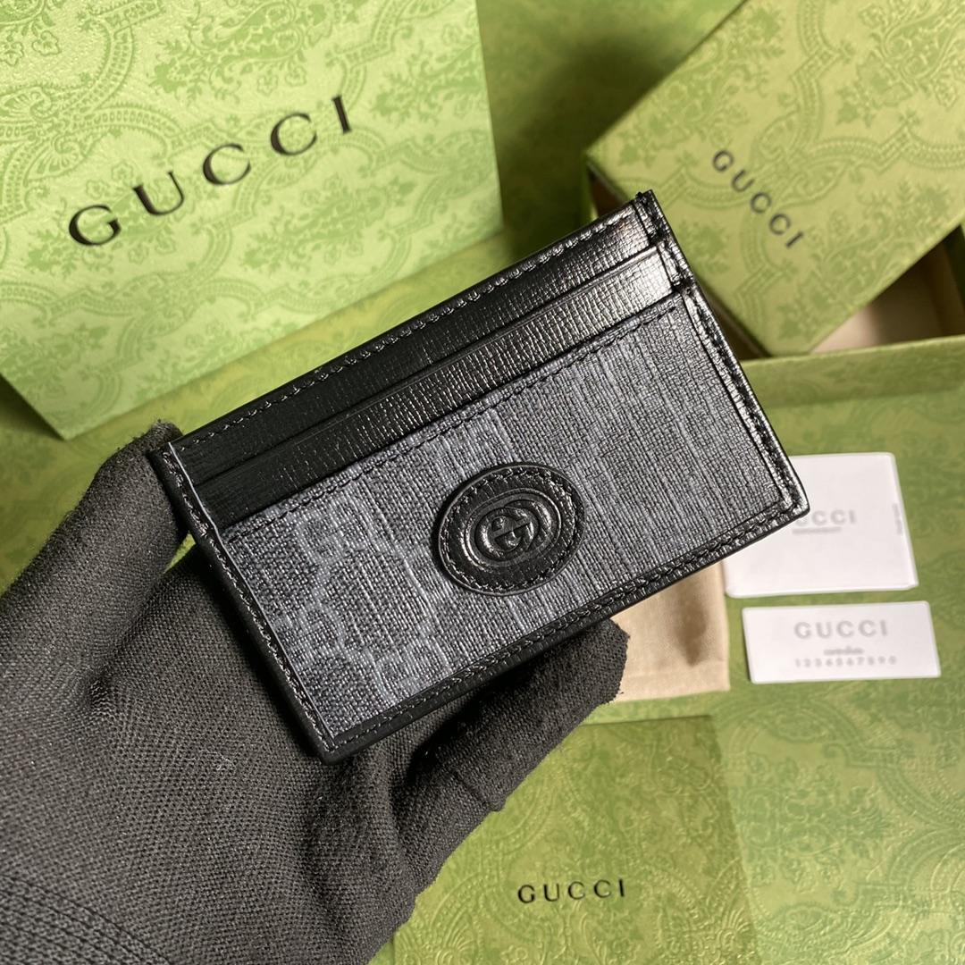 Gucci Card Case With Interlocking G (10*7cm) - FashionPlug