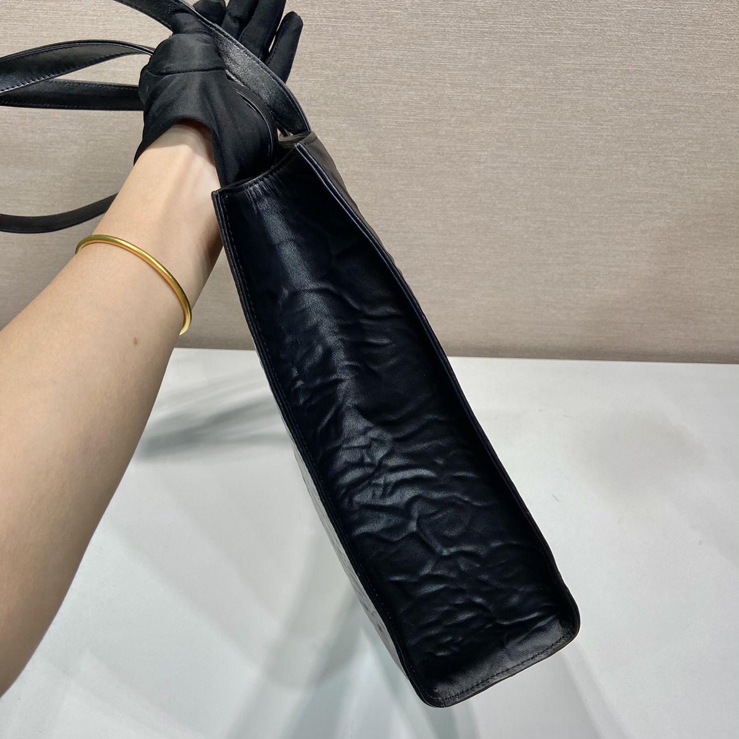 Prada Large Antique Nappa Leather Tote - FashionPlug