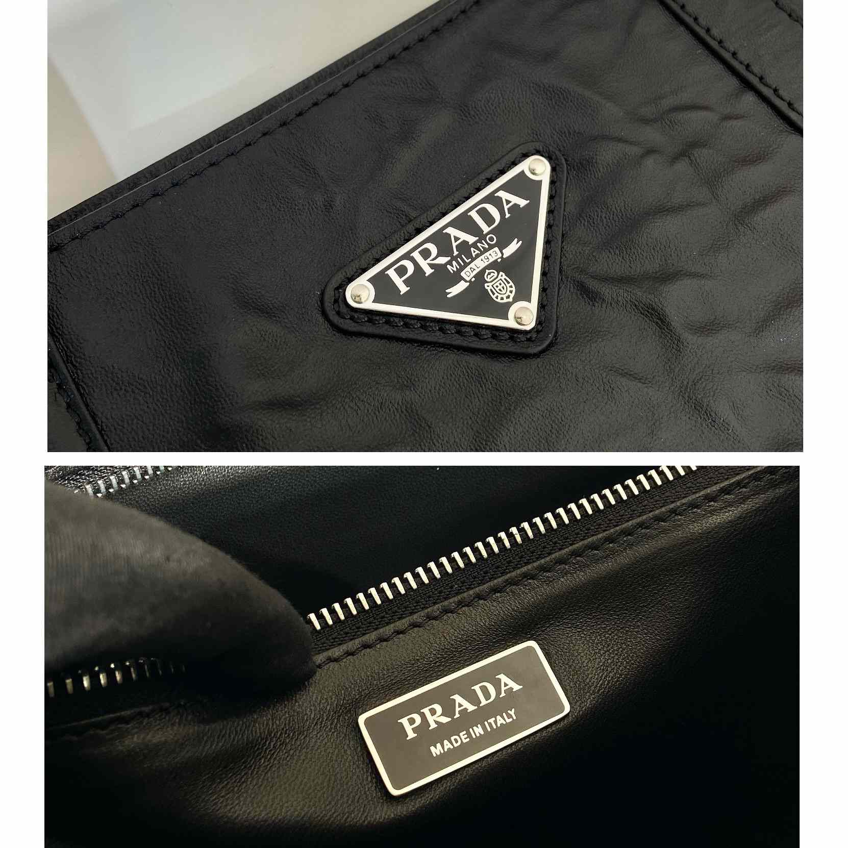 Prada Large Antique Nappa Leather Tote - FashionPlug
