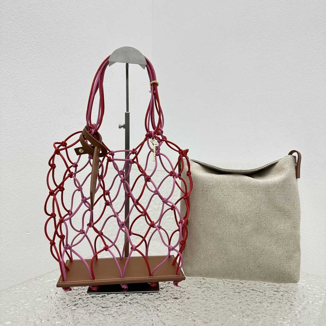 Jacquemus Le Petit Filet Pralu Tote Bag (10x27x21cm) - FashionPlug