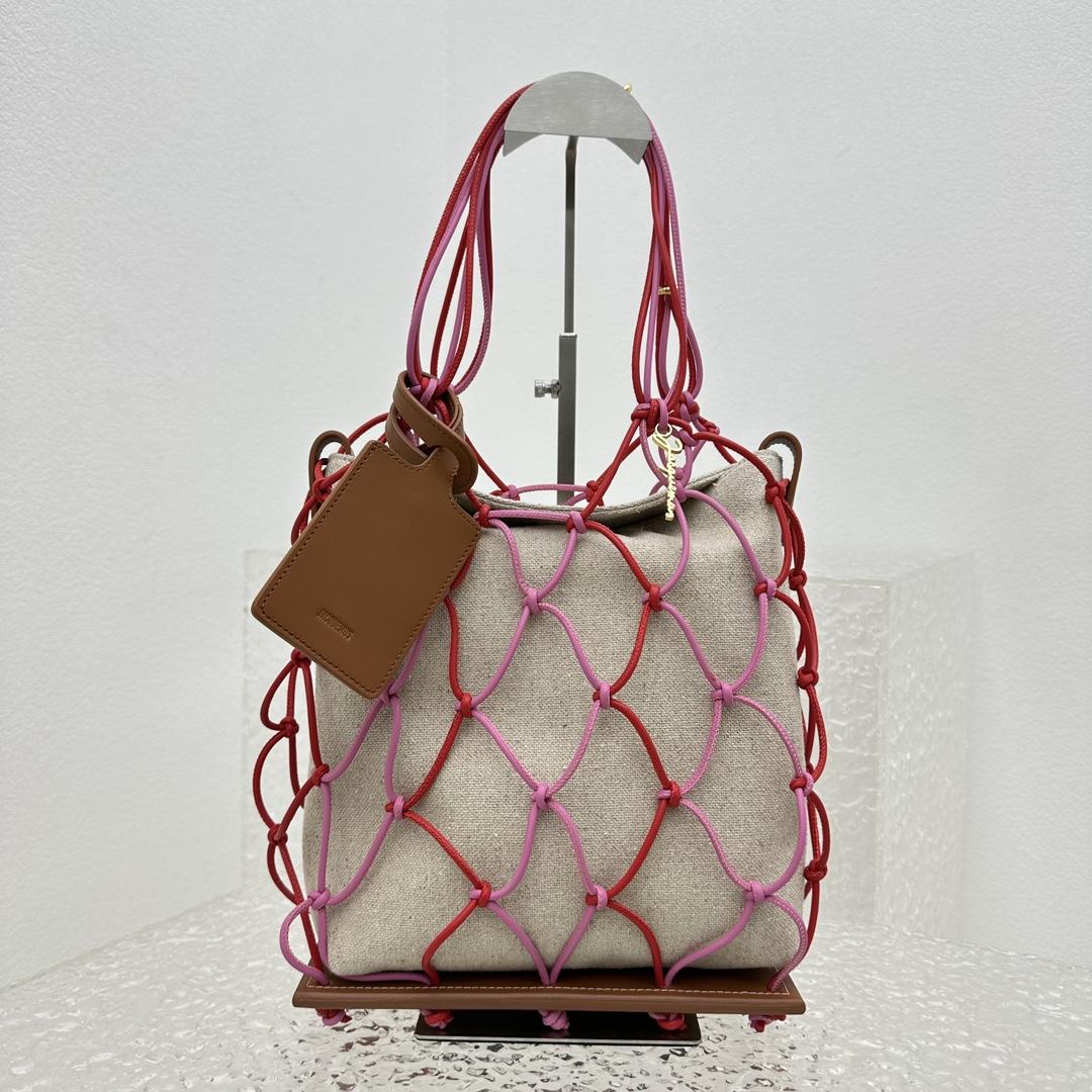 Jacquemus Le Petit Filet Pralu Tote Bag (10x27x21cm) - FashionPlug