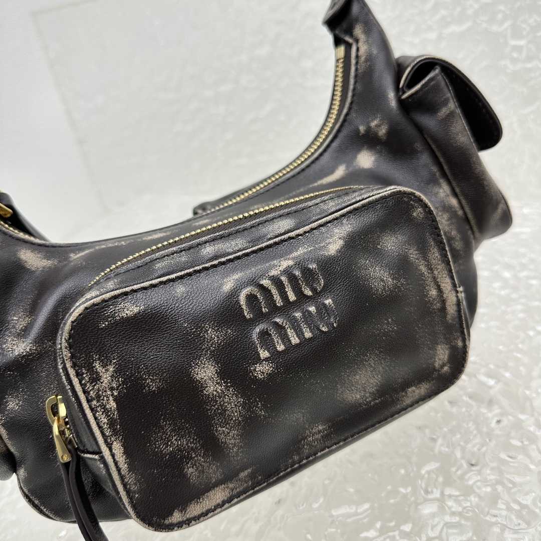Miu Miu Nappa Leather Hobo Bag - FashionPlug
