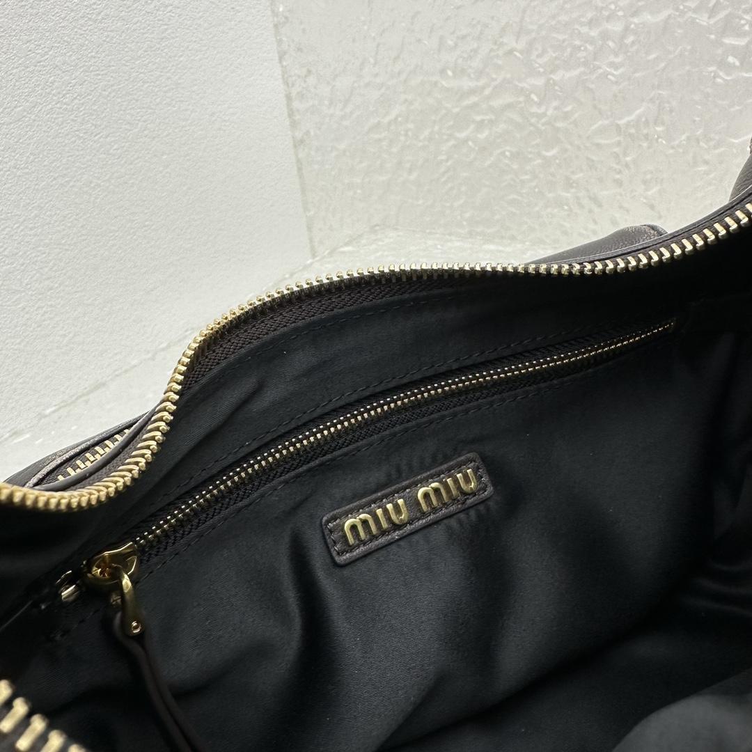 Miu Miu Nappa Leather Hobo Bag - FashionPlug