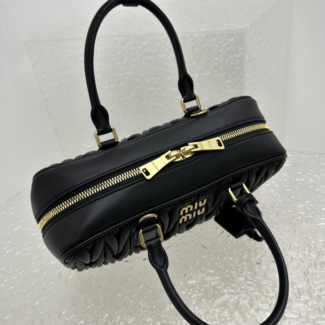 Miu Miu Arcadie Matelassé Nappa Leather Bag - FashionPlug