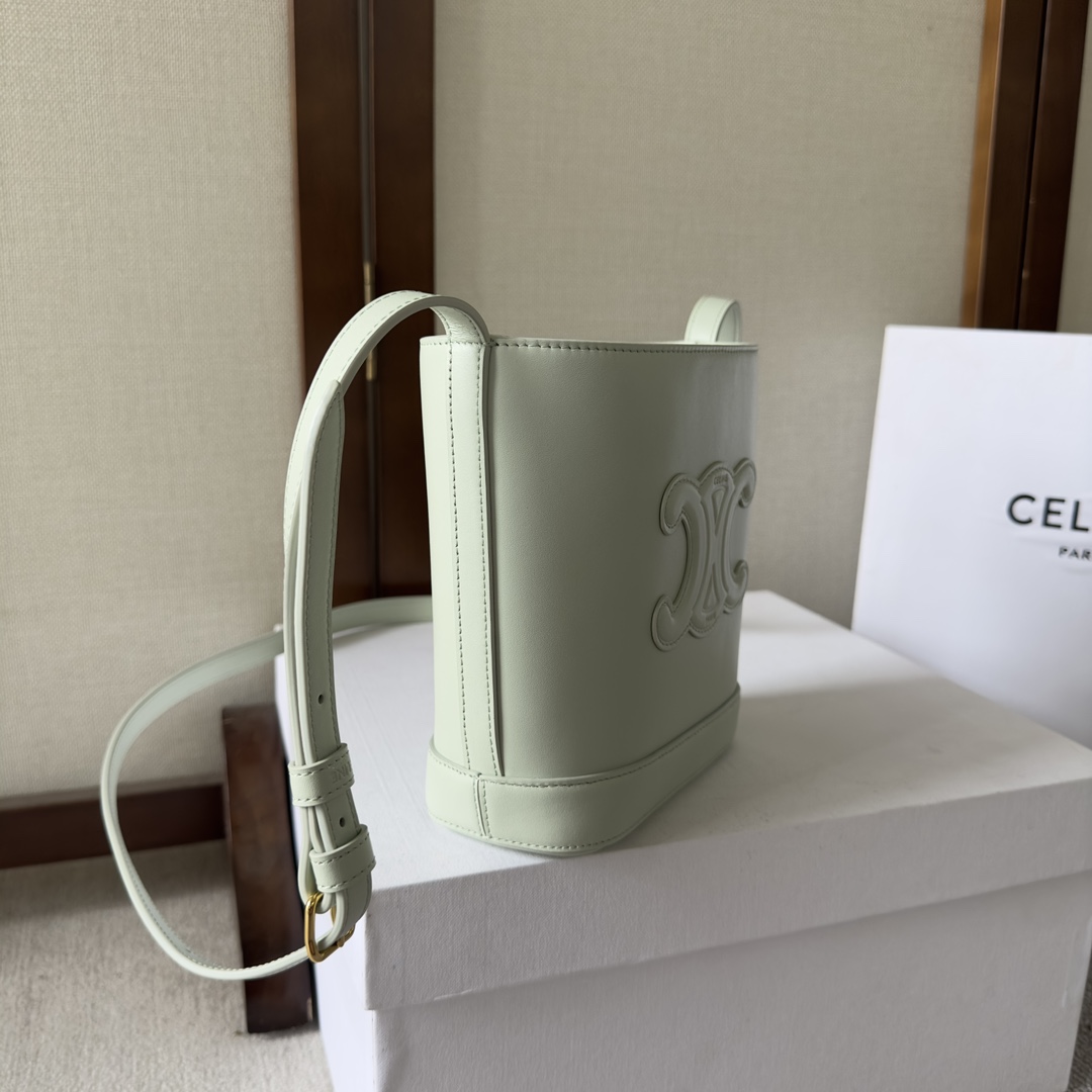 Celine Mini Bucket Cuir Triomphe In Smooth Calfskin  - FashionPlug