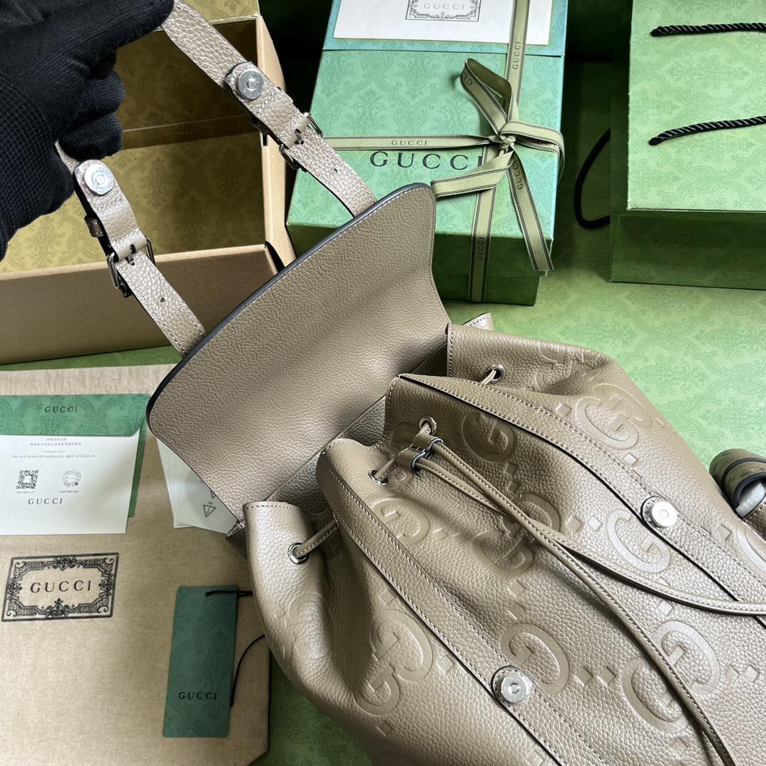 Gucci Jumbo GG Backpack(34-41-12cm) - FashionPlug