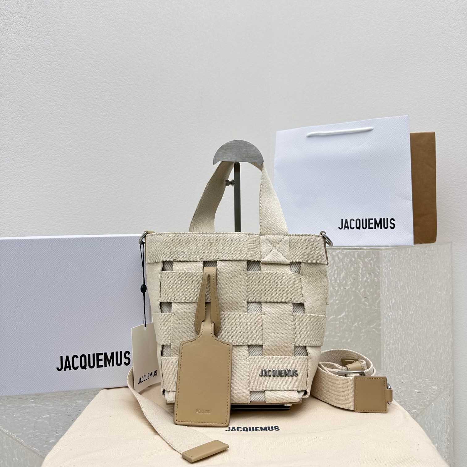 Jacquemus Le seau Gros Grain Utility Bucket Bag (16x14x24cm) - FashionPlug