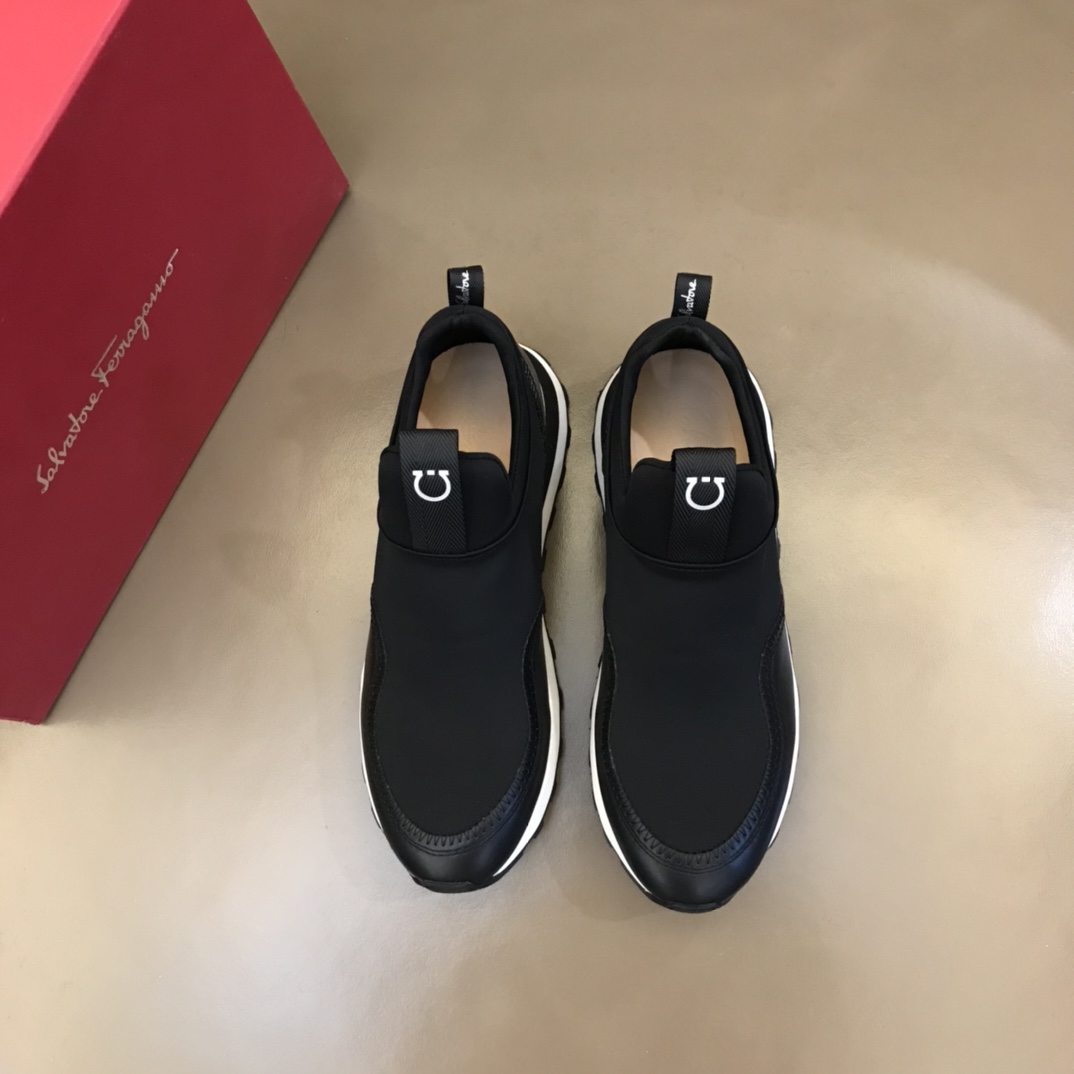 Ferragamo Men's Columbia Slip-on Sneakers - FashionPlug