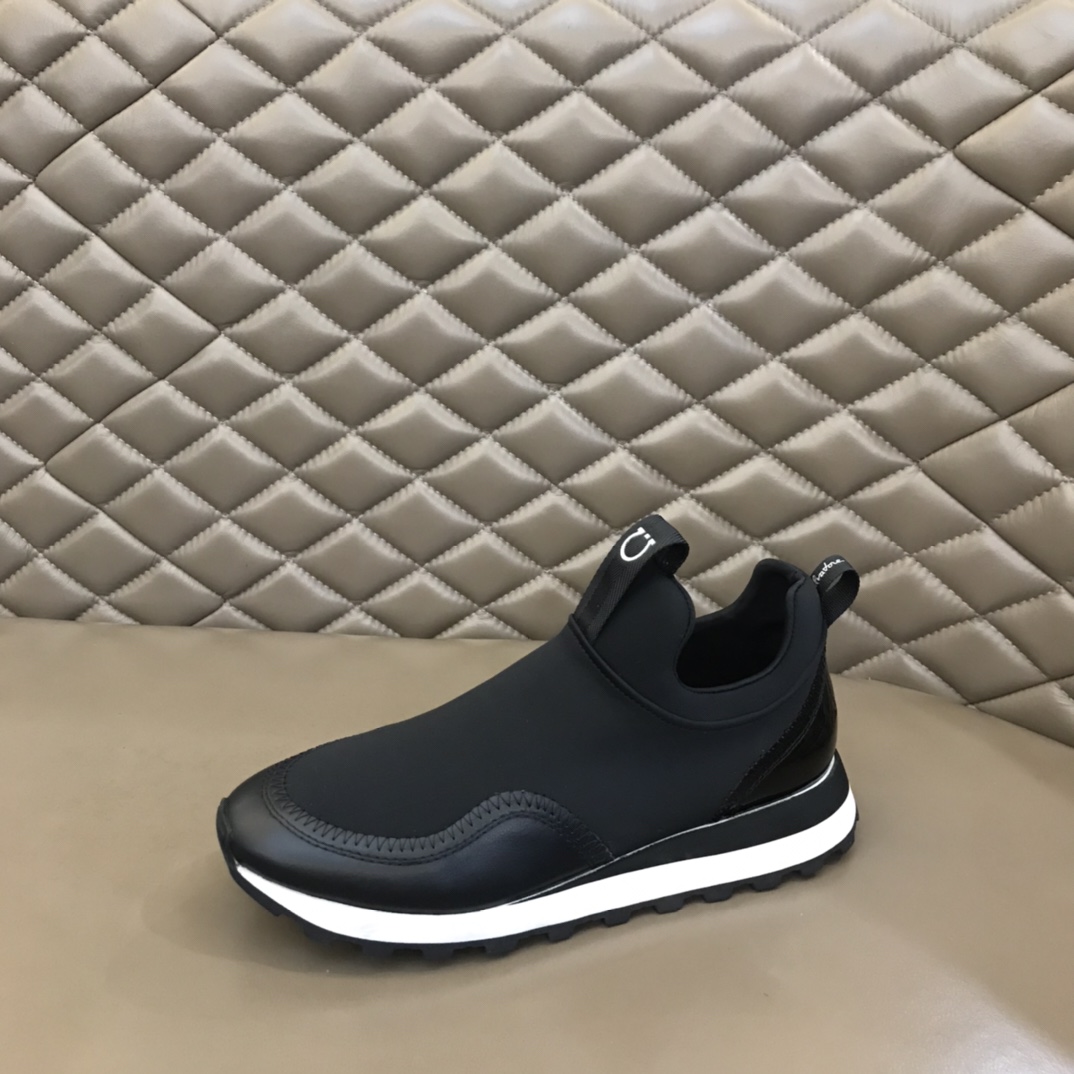 Ferragamo Men's Columbia Slip-on Sneakers - FashionPlug