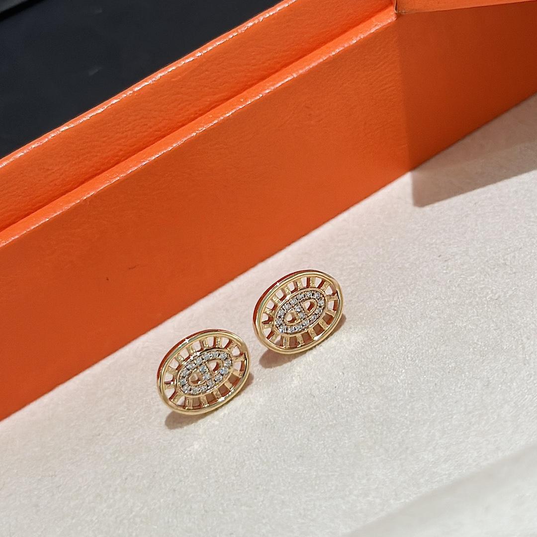 Hermes Chaine D'ancre Divine Stud Earrings - FashionPlug