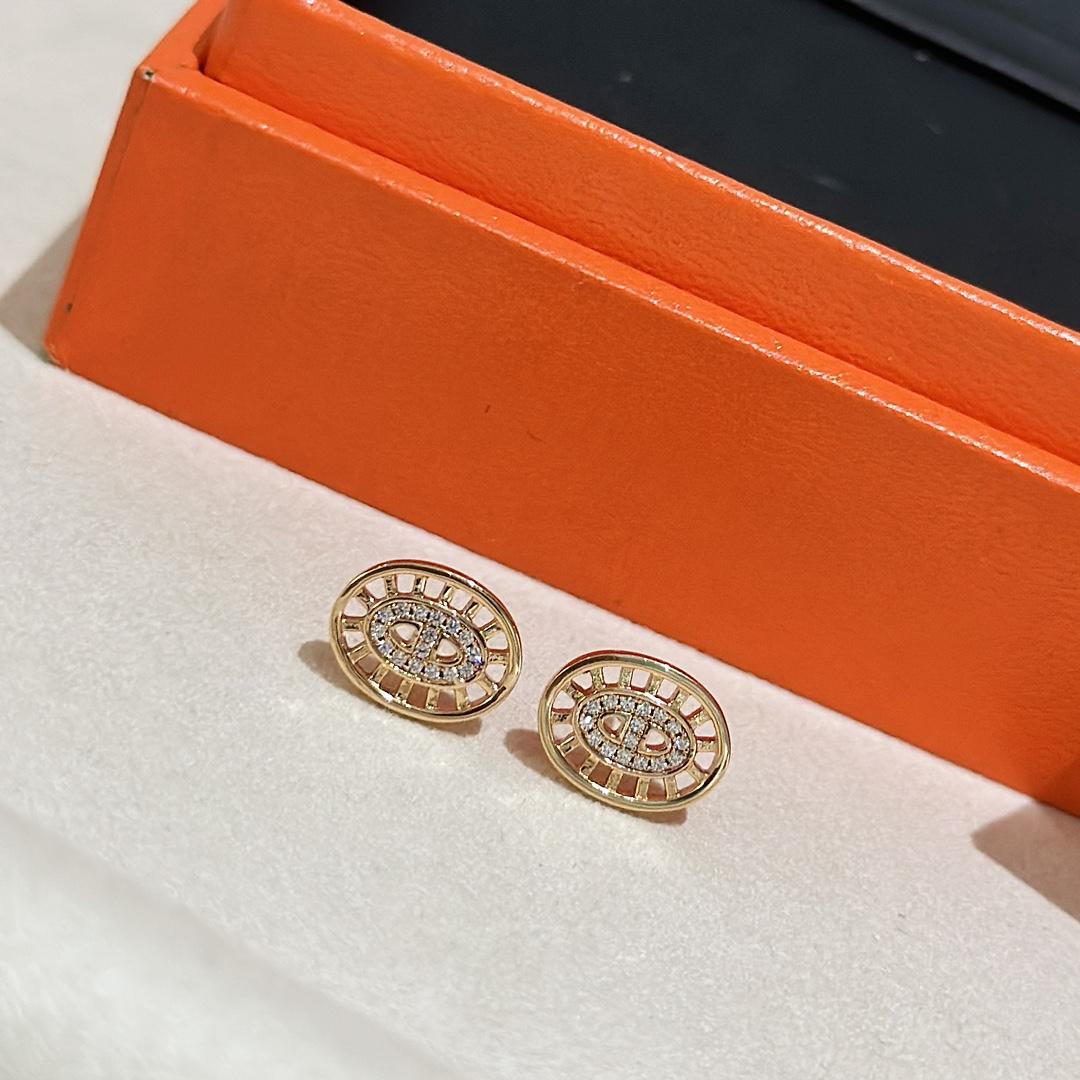 Hermes Chaine D'ancre Divine Stud Earrings - FashionPlug