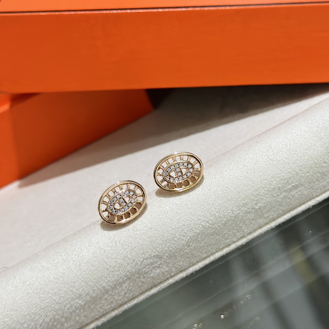Hermes Chaine D'ancre Divine Stud Earrings - FashionPlug