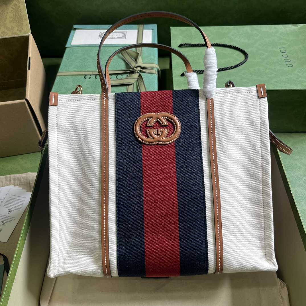 Gucci Small Interlocking G Tote Bag (30x 25x 15cm) - FashionPlug