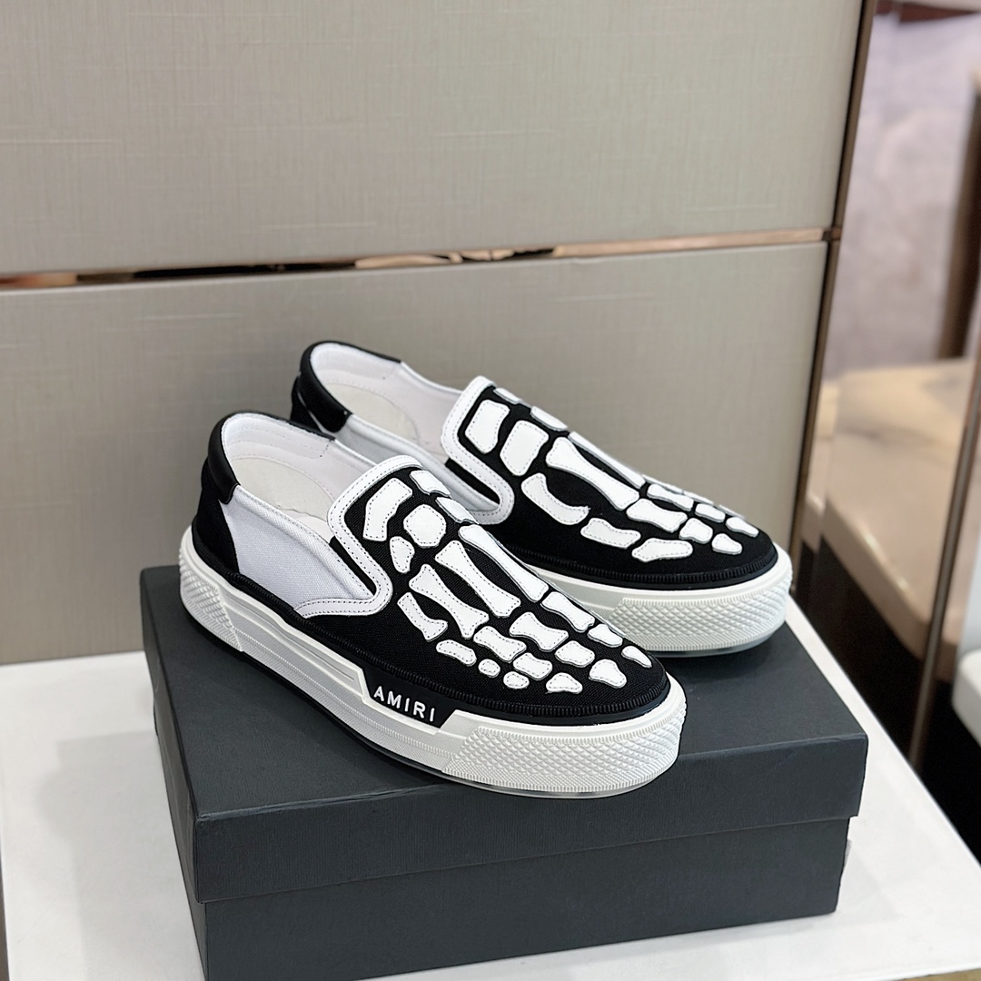 Amiri Skel Top Slip-on Sneakers - FashionPlug