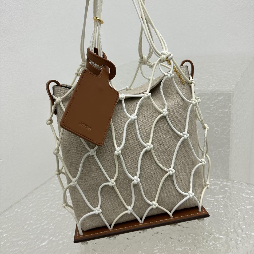 Jacquemus Le Petit Filet Pralu Tote Bag (10x27x21cm) - FashionPlug