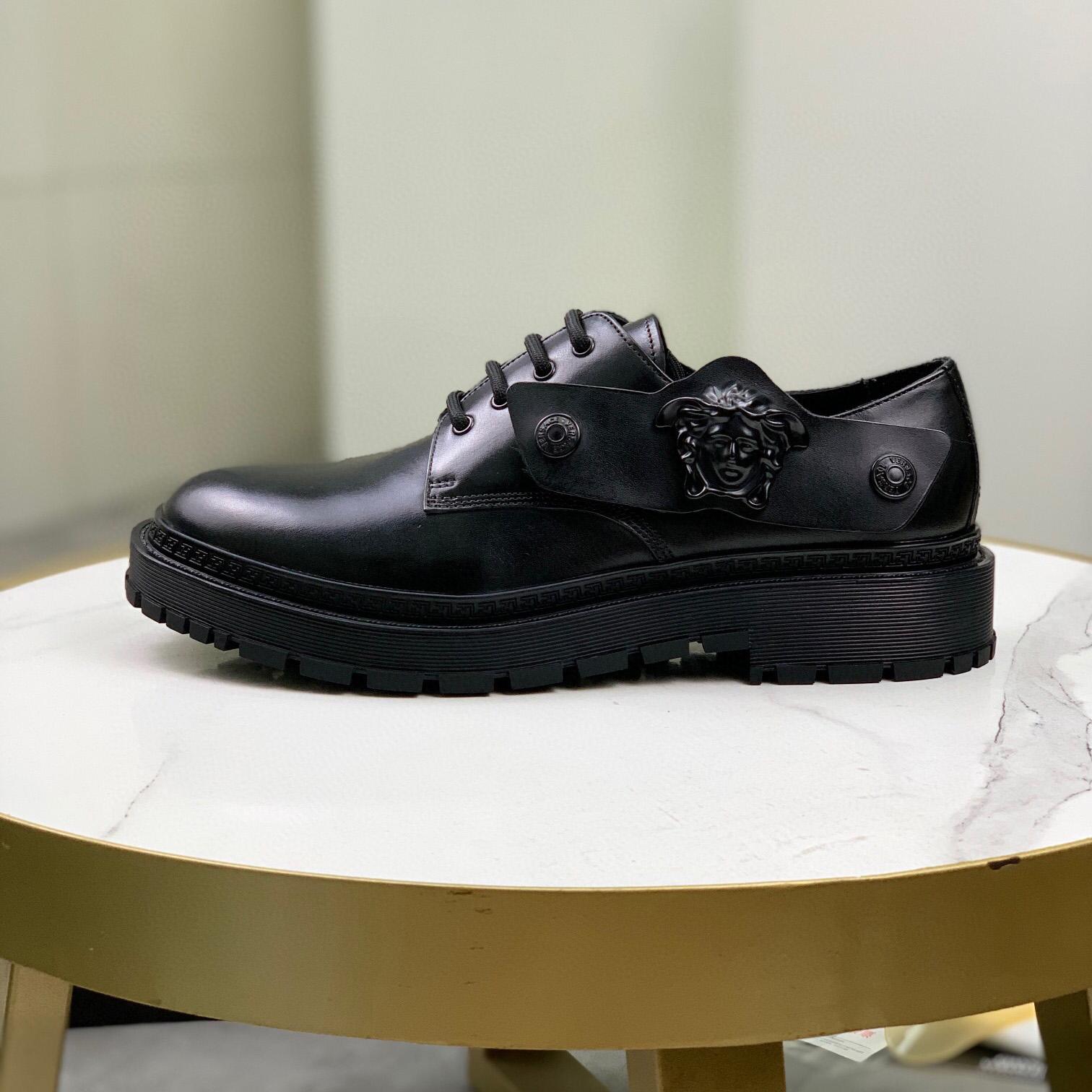 Versace Medusa Head-motif Derby Shoes - FashionPlug