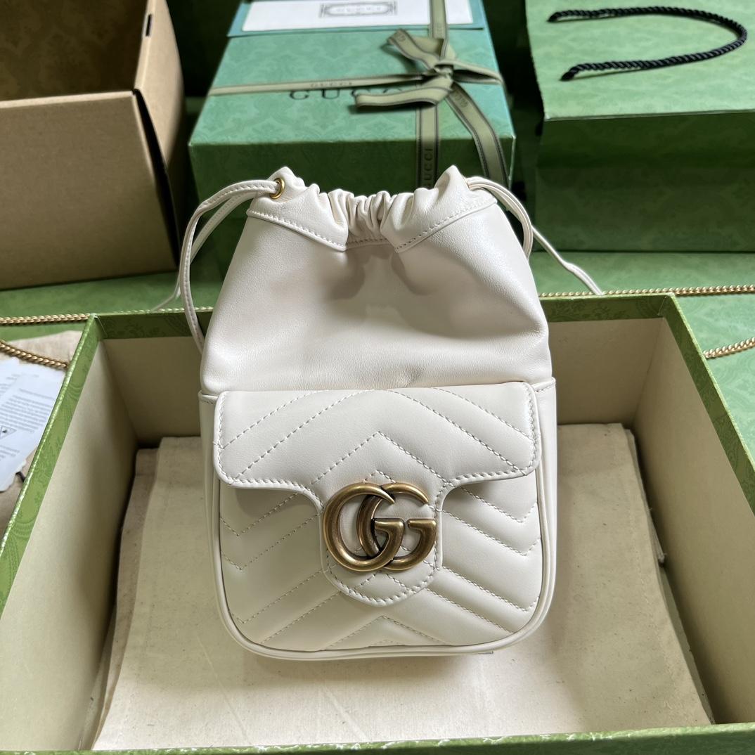 Gucci GG Marmont Mini Bucket Bag - FashionPlug