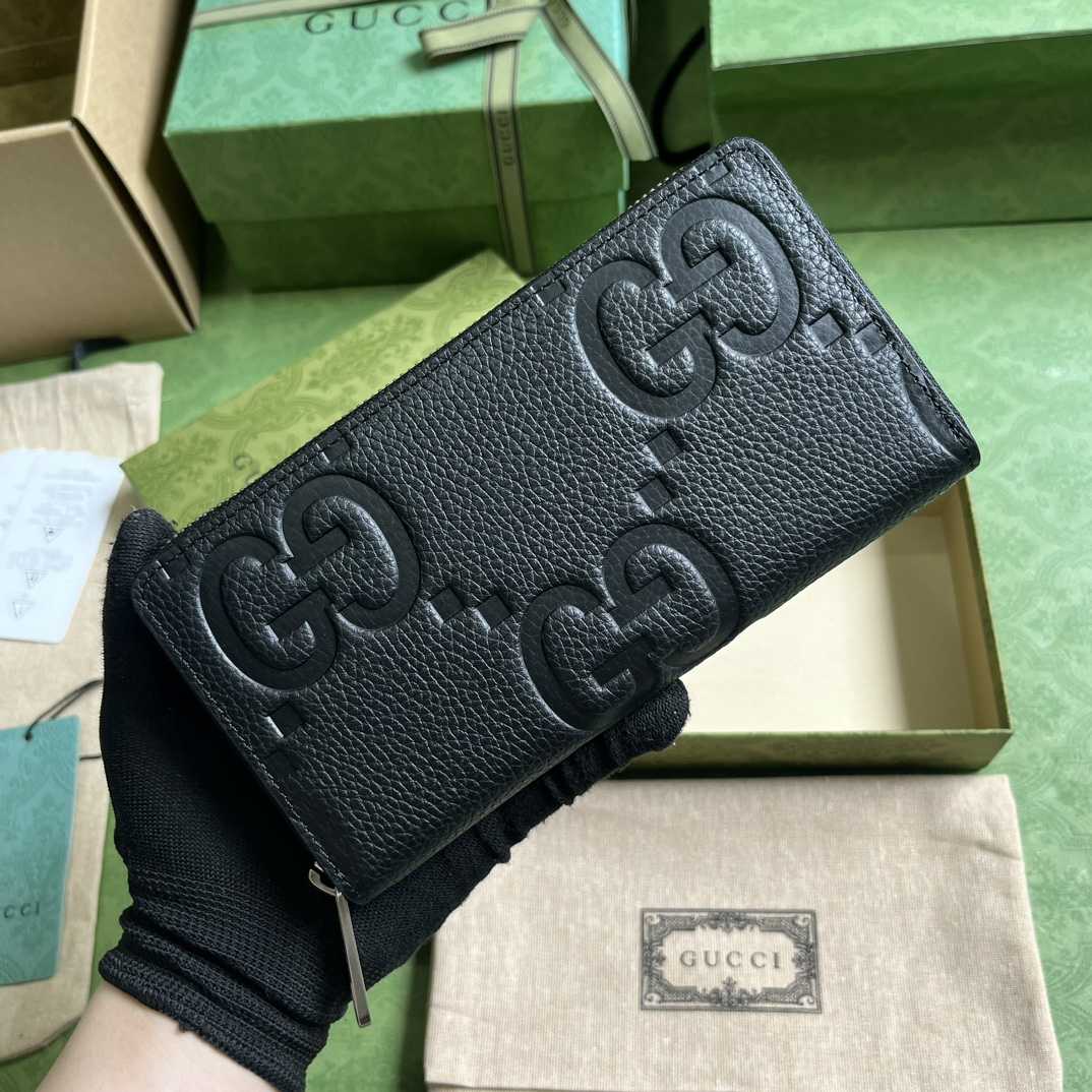 Gucci Jumbo GG Zip Around Wallet(19-10.5-2.5cm) - FashionPlug